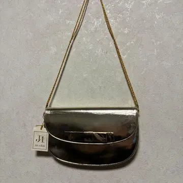 준 아시다 골드 메탈릭 숄더백