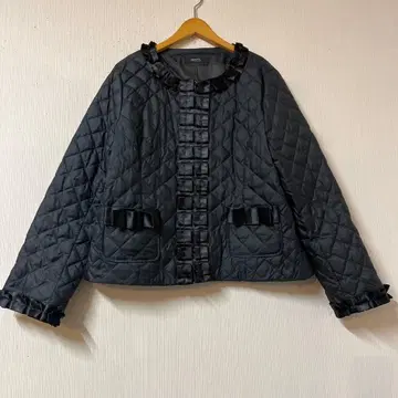 빅 사이즈 mittente 퀼팅 다운 자켓 15호 블랙