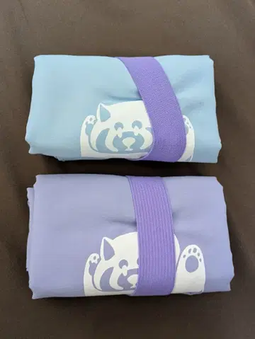 그라니프 삿포로 한정판 이카쿠 에코백 스카이블루 보라색 세트