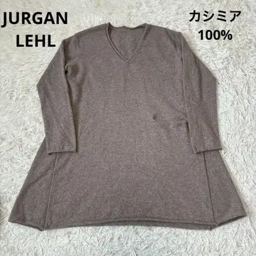 JURGANLEHL 요건 레일 캐시미어 니트 튜닉 원피스