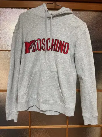 H&M MTV 로고 그레이 후드티 XS