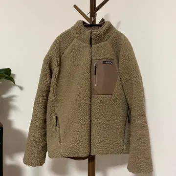 SHIPS 빅 실루엣 리버서블 보아 플리스 블루종 카키 M