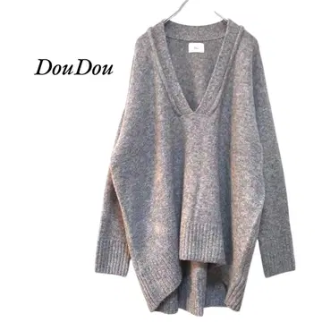 DouDou V넥 크루즈 풀오버 라이트 그레이