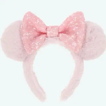미니 귀 머리띠 핑크