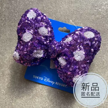 디즈니 스팽글 머리끈 헤어포니 미니의 날 파르팔루자 리본