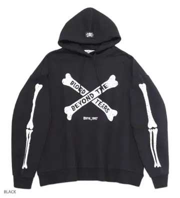 katie BONES hood 후드티 블랙