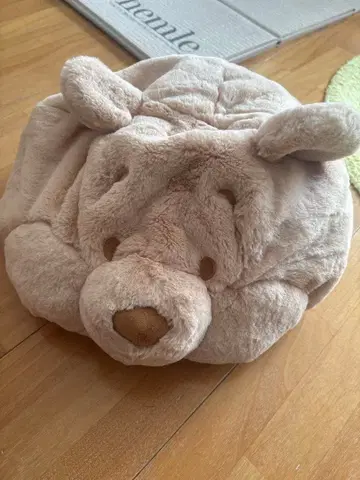 푸우 모양 플리스 모자