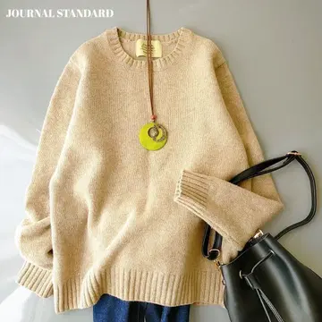 저널 스탠다드 크루넥 울 스웨터 울 100% 사이즈 M