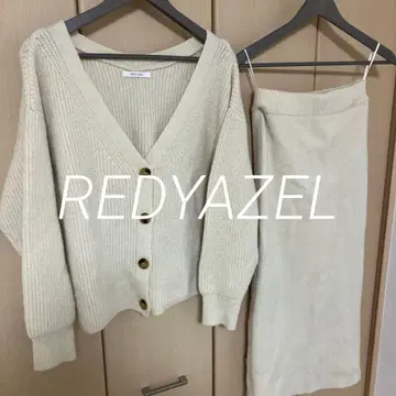 REDYAZEL 니트 셋업 화이트