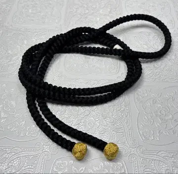 b-087 순수 실크 허리띠 후리소데 성인식 gold 오다마키 블랙