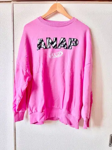 ANAP 핑크 제브라 맨투맨