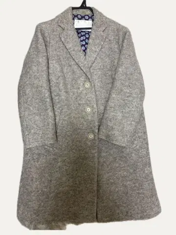 미사용 아즈나우아즈 울 베이지 롱 코트