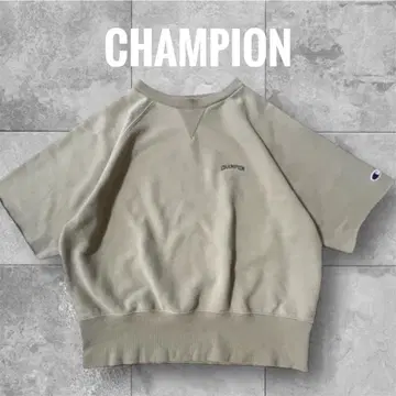 챔피온 Champion 베이지 크루넥 반팔 트레이닝복 M 사이즈