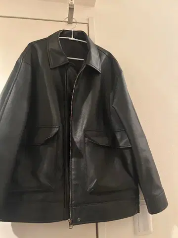 블랙 가죽 자켓