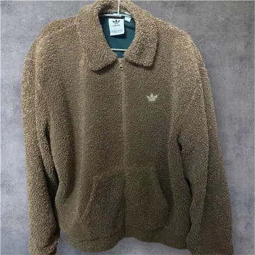 adidas 오리지널스 플리스 자켓 L 브라운