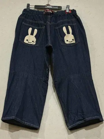 CUNE 큔OB08EM182 2단 토끼 이지 크롭 데님 팬츠