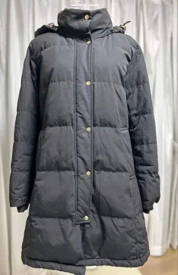 글로벌 워크 GLOBALWORK 다운 코트 L 블랙 후드 부착