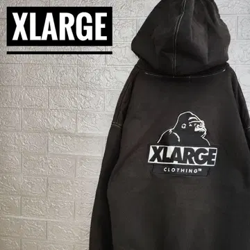 엑스라지 XLARGE 빅 로고 구제 의류 맨투맨 트레이닝복 블랙 M