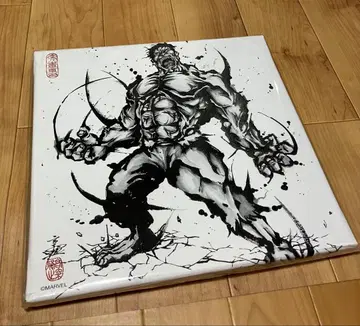 코조 마사유키 마블 패브릭 보드 아트 보드 marvel 먹 그림풍