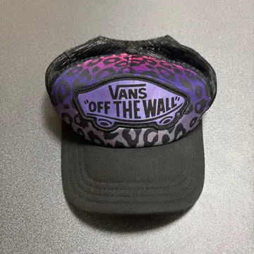 00s archive vans 레오파드 메쉬 캡 y2k 그런지