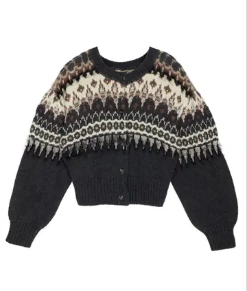 ameri UND 2WAY LADY NORDIC KNIT CARDIGAN