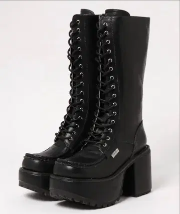 YOSUKE U.S.A. 블랙 롱 부츠