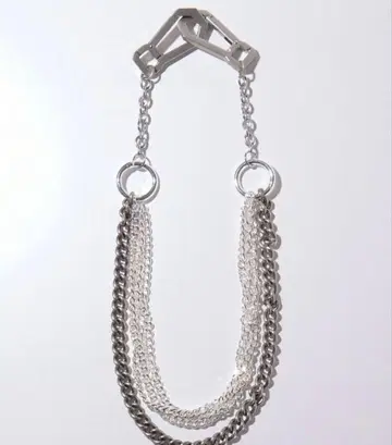 [ GRANCY ] 카라비너 디자인 레이어링 지갑 체인