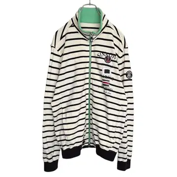 SINA COVA 시나코바 코튼 니트 더블 지퍼 자켓