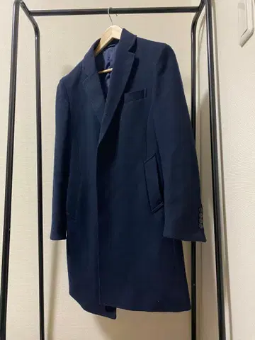 네이비 체스터 코트 일본제