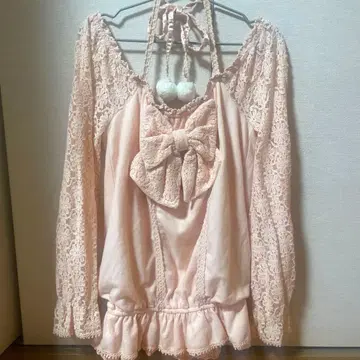 리즈리사 핑크 상의 폼폼