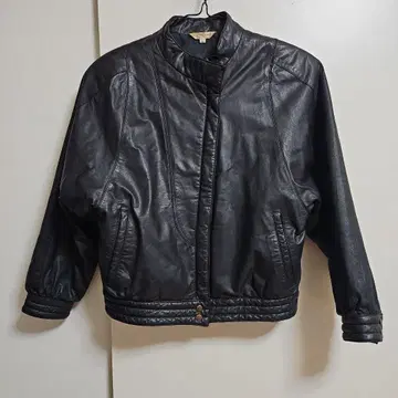 스포츠 캐주얼 블랙 가죽 자켓