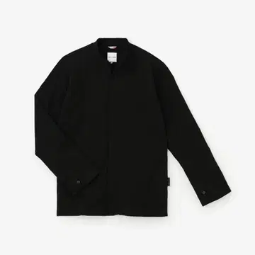 소소 타카시마치지쿠 블랙 스탠드 칼라 통소매 셔츠 S