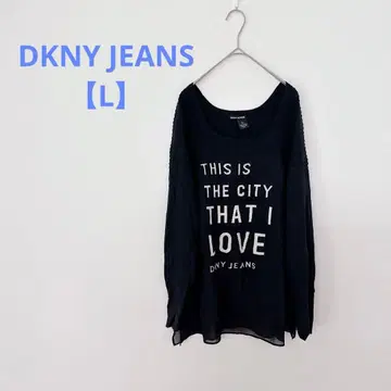 새상품급 DKNY JEANS [ L ] 긴팔 니트 L 블랙