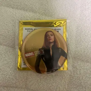 MARVEV STUDIO 메탈릭 캔뱃지 블랙 위도우