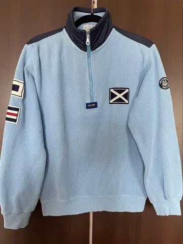 SINA COVA 시나코바 하프 지퍼 맨투맨 트레이닝복 라이트 블루