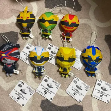 넘버원 전대 고쥬쟈 봉제 인형 참트 7종