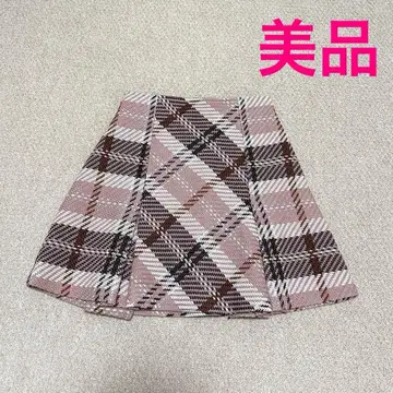 [ 새상품급 ] SNIDEL 스나이델*로빙 체크 미니 스커트