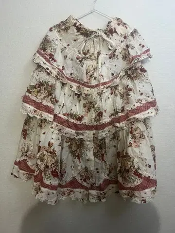 핑크하우스 부케 패턴 캉캉 스커트