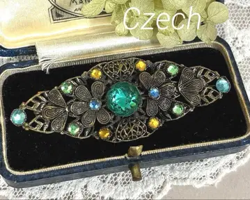 체코제 빈티지 브로치 flower