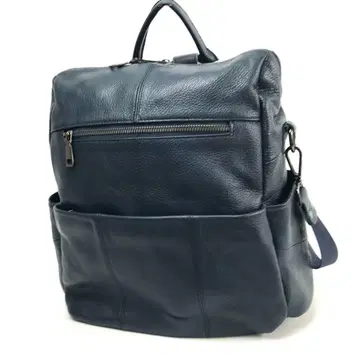 mitsuki 럭색 백팩 네이비 네이비 컬러 가죽 소가죽