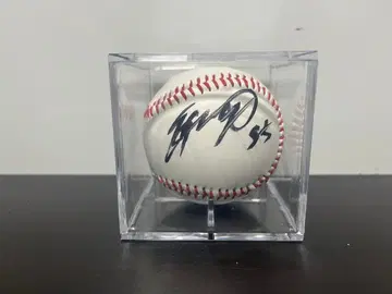 이노우에 아야토 선수 친필 사인 야구 투명 케이스 포함