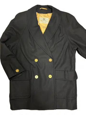 아쿠아스큐텀 더블 프레스 코트 블랙 남성용 L~XL 잉글랜드제