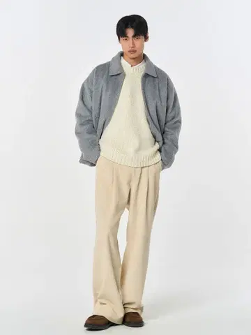 제너럴 아이디어 코듀로이 팬츠 와이드 팬츠 슬랙스