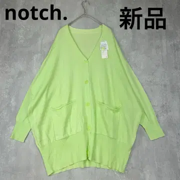 새상품 notch. 노치 셔벗 그린 가디건 니트 긴팔