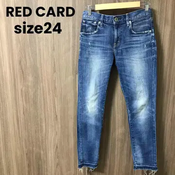 RED CARD 레드카드 스키니 데님 팬츠 사이즈 24 블루