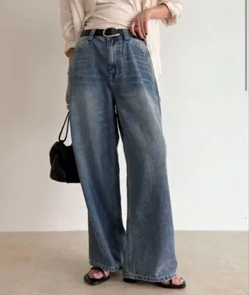 데님 페인터 팬츠