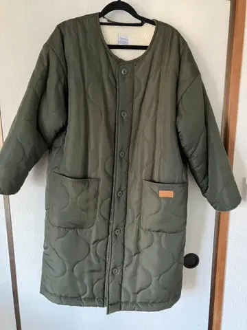 ROXY 퀼팅 자켓 M 사이즈 올리브 그린 리버서블