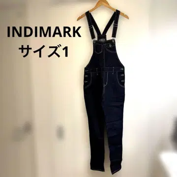 INDIMARK 다크 블루 서스펜더 오버롤 사이즈 1 살로펫