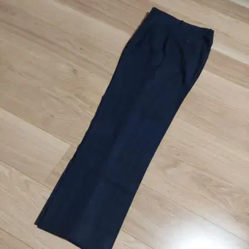 네이비 플란넬 스트라이프 슬랙스