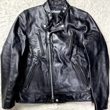 컨디션 최상/현행 모델 샷 세미 더블 라이더스 가죽 자켓 L 사이즈